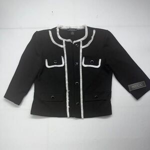 NYCC New York Clothing Co. Black and White Trim Jacket Size Medium